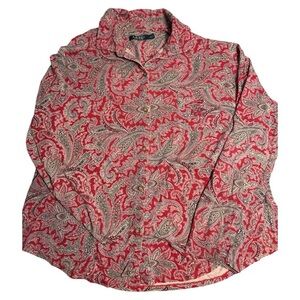 Lauren Ralph Lauren Paisley Red unisex pajama XL